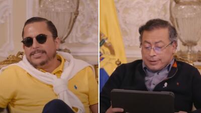 Juanpis González interpretado por el comediante Alejandro Riaño entrevistó al presidente Gustavo Petro