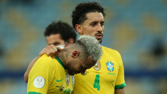 Neymar y Marquinhos Neymar y Marquinhos