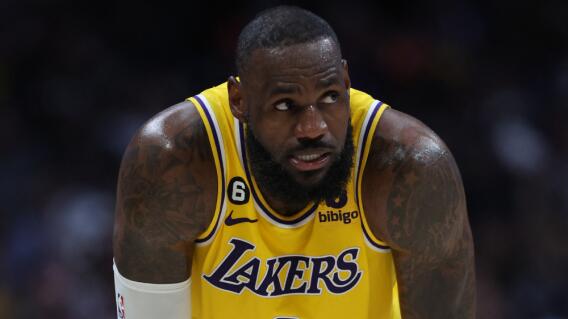 LeBron James, jugador de Los Ángeles Lakers, en la NBA LeBron James, jugador de Los Ángeles Lakers, en la NBA