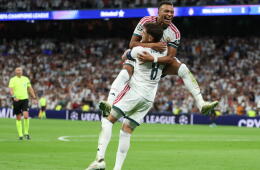 Real Madrid celebrando.