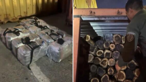 Incautan en el puerto de Buenaventura 300 kilos de cocaína oculta en madera que iba para China Incautan en el puerto de Buenaventura 300 kilos de cocaína oculta en madera que iba para China