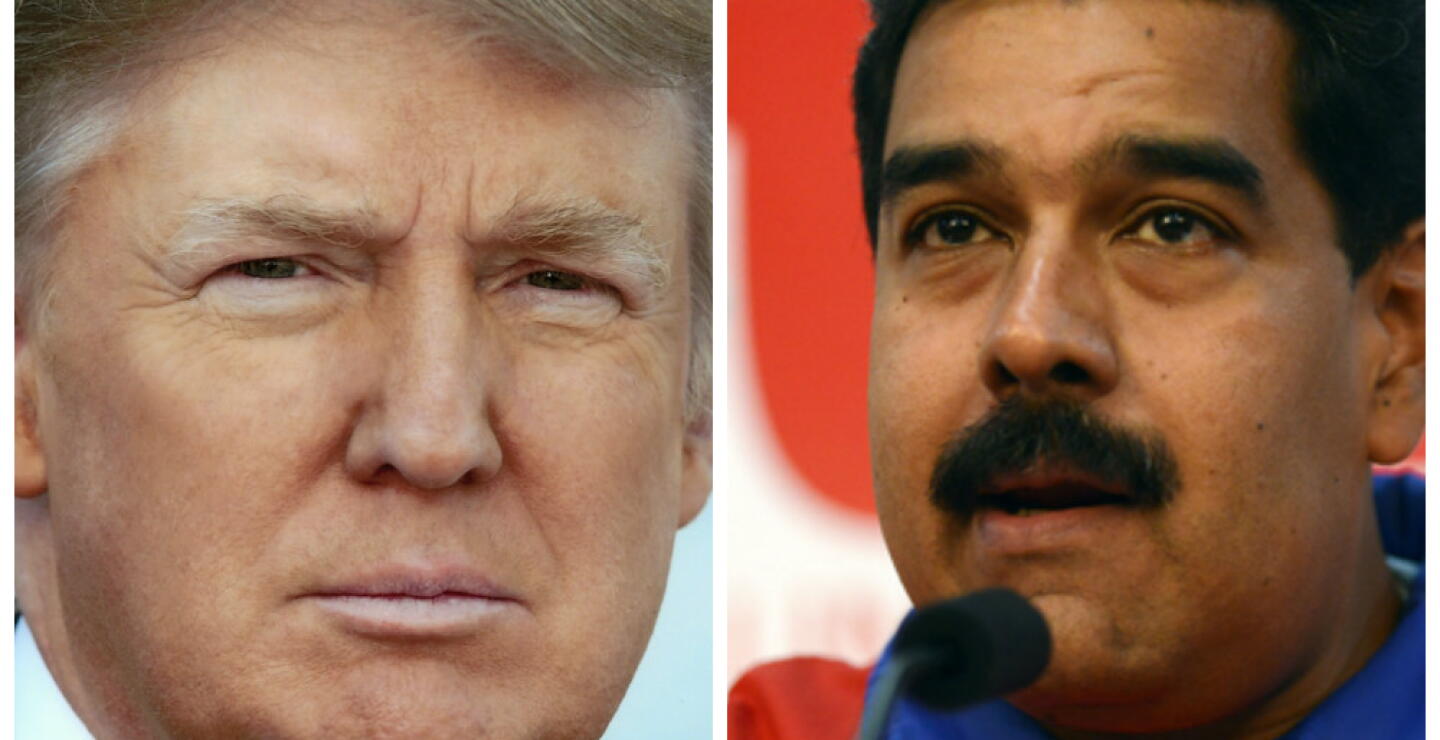 273020_Blu Radio. Donald Trump - Nicolás Maduro / Foto: AFP