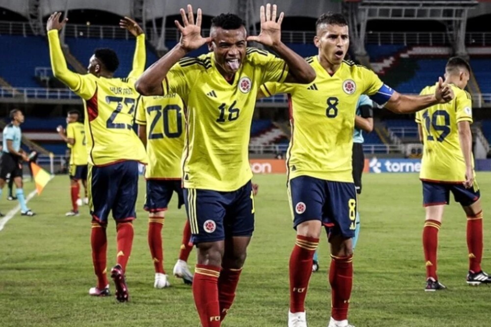 Alineación titular de la Selección Colombia Sub20 para el partido con