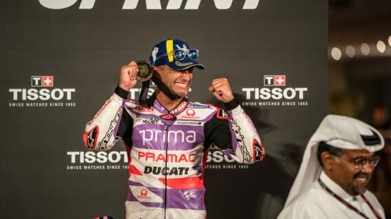 Jorge Martin, tras ganar la prueba sprint del MotoGP de Qatar Jorge Martin, tras ganar la prueba sprint del MotoGP de Qatar