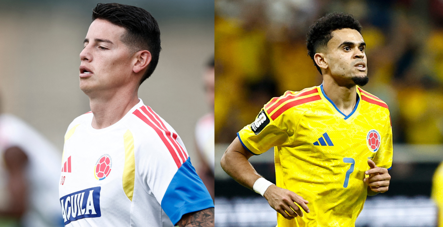 James Rodríguez y Luis Díaz jugadores de la Selección Colombia en el Mundial 2026