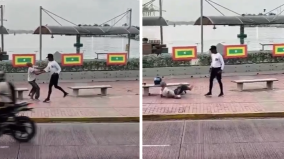 Agresión contra mujer en Cartagena. Agresión contra mujer en Cartagena.