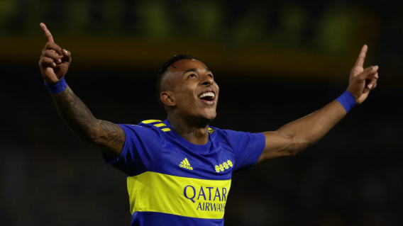 Sebastián Villa en su primera etapa en Boca Juniors. 