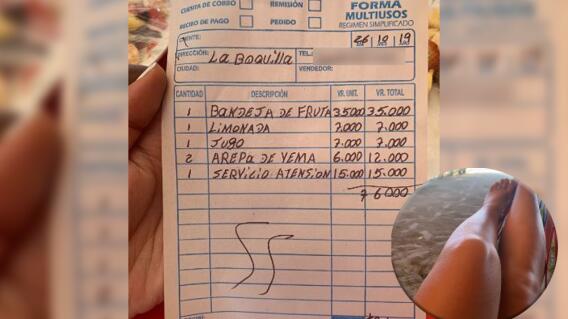 19299_Le cobraron 72000 pesos por un desayuno en Cartagena - Foto Twitter 19299_Le cobraron 72000 pesos por un desayuno en Cartagena - Foto Twitter