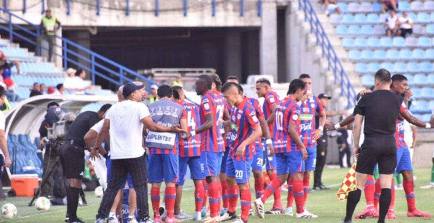 Jugadores del Unión Magdalena en un partido en el Sierra Nevada. 