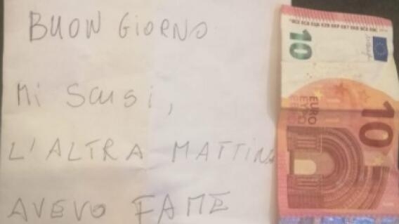 Hombre robó una panadería y regresó después para pagar lo hurtado Hombre robó una panadería y regresó después para pagar lo hurtado