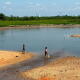 Bajo nivel del río Magdalena en medio de sequía