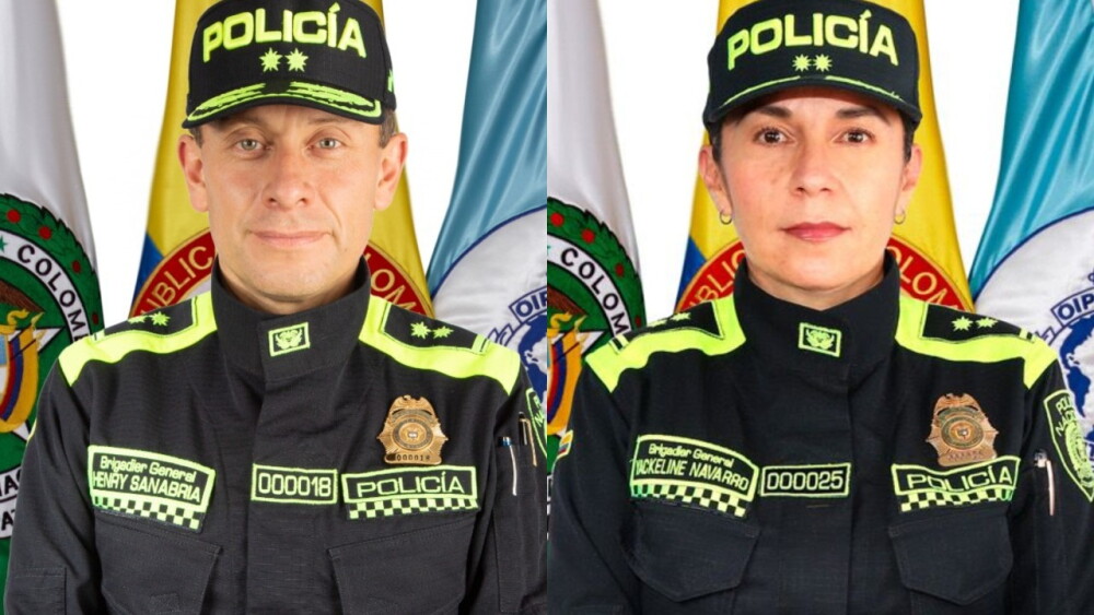 Los generales Henry Sanabria y Yackeline Navarro: las nuevas cabezas de la Policía Nacional - BluRadio