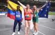 Flor Denis Ruiz y demás participantes de la prueba de lanzamiento de jabalina de Budapest 2023