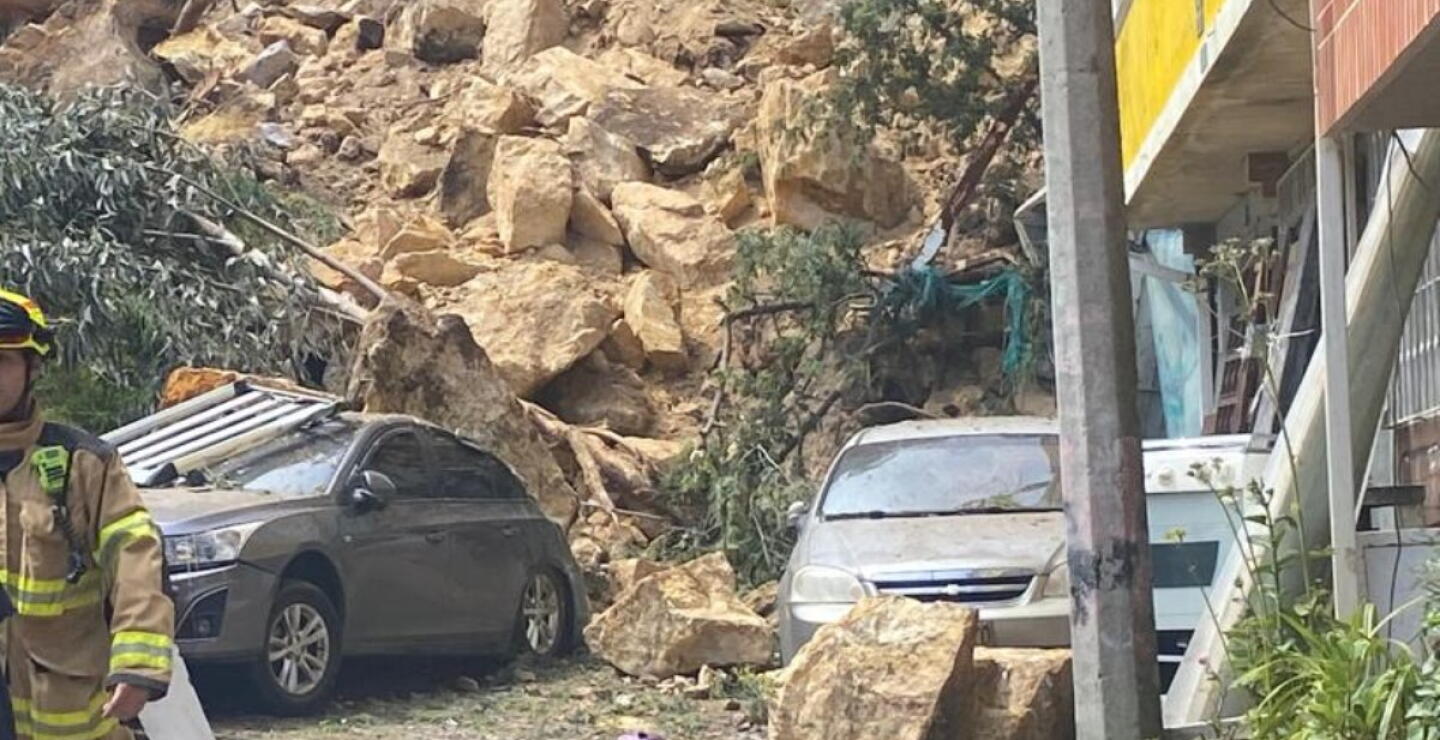 Grave derrumbe en Usaquén, Bogotá