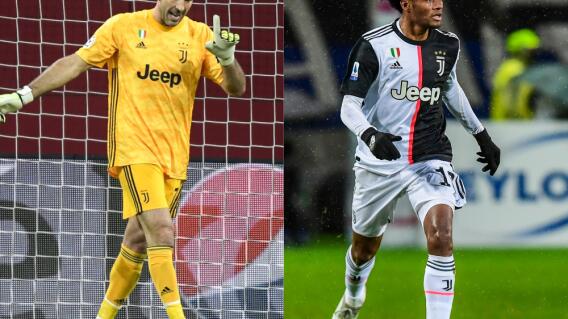 350424_BLU Radio. Gianluigi Buffon y Juan Cuadrado // Foto: AFP