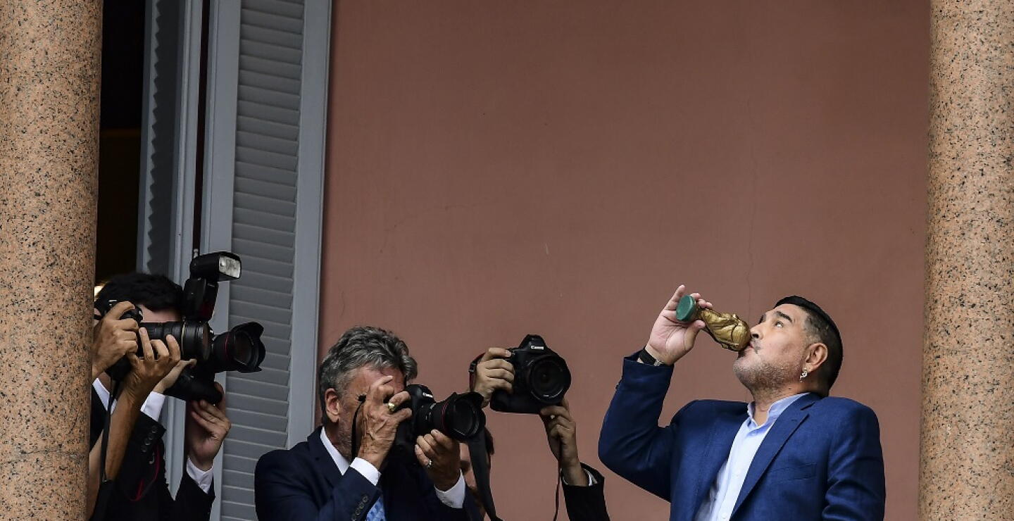 351516_BLU Radio. Diego Maradona en la Casa Rosada / Foto: AFP
