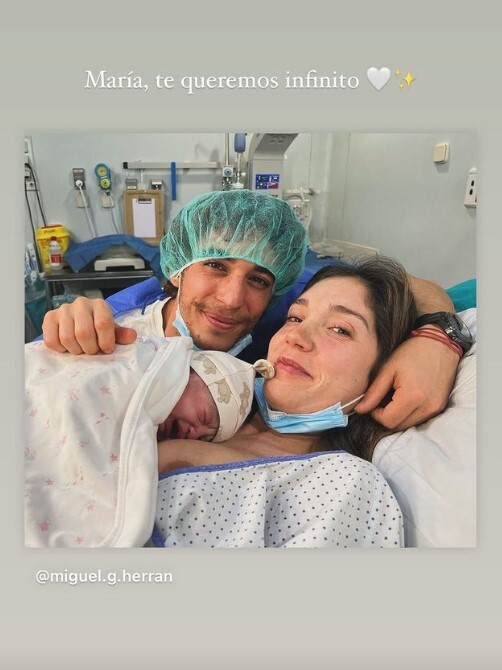 Actor de La Casa de Papel, Miguel Herran, le dio la bienvenida a su primera hija