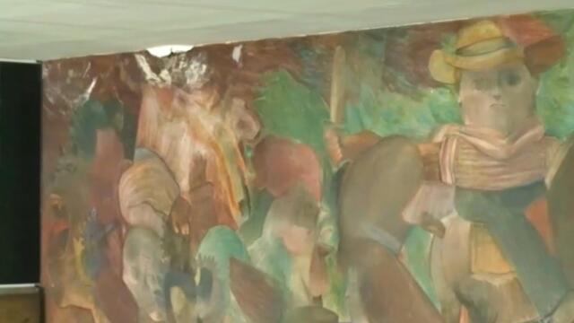 El operativo para trasladar gran mural de Fernando Botero al Museo de Antioquia El operativo para trasladar gran mural de Fernando Botero al Museo de Antioquia
