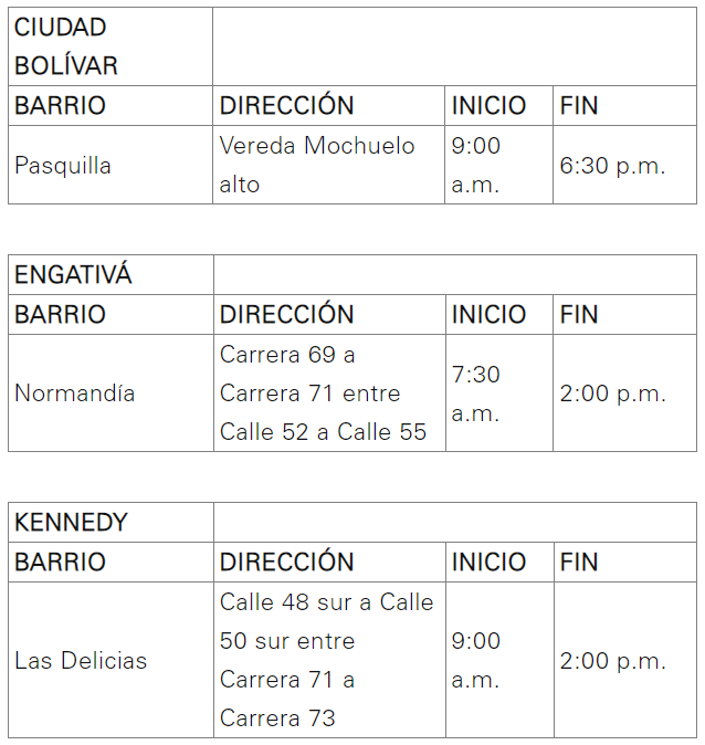 Corte de luz 12 de junio 1