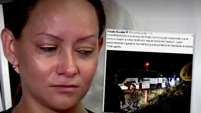 Ecuador solicitó circular roja de Interpol contra mujer que habría organizado paseo en narcobús Ecuador solicitó circular roja de Interpol contra mujer que habría organizado paseo en narcobús