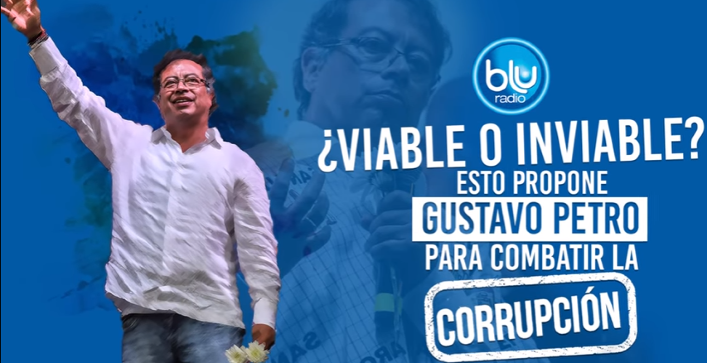 306848_BLU Radio. Gustavo Petro / Foto: BLU Radio