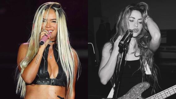 Karol G y Shakira, cantantes colombianas Karol G y Shakira, cantantes colombianas