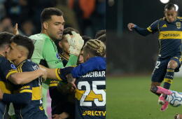 Álvaro Montero y Sebastián Villa con Boca Juniors. 