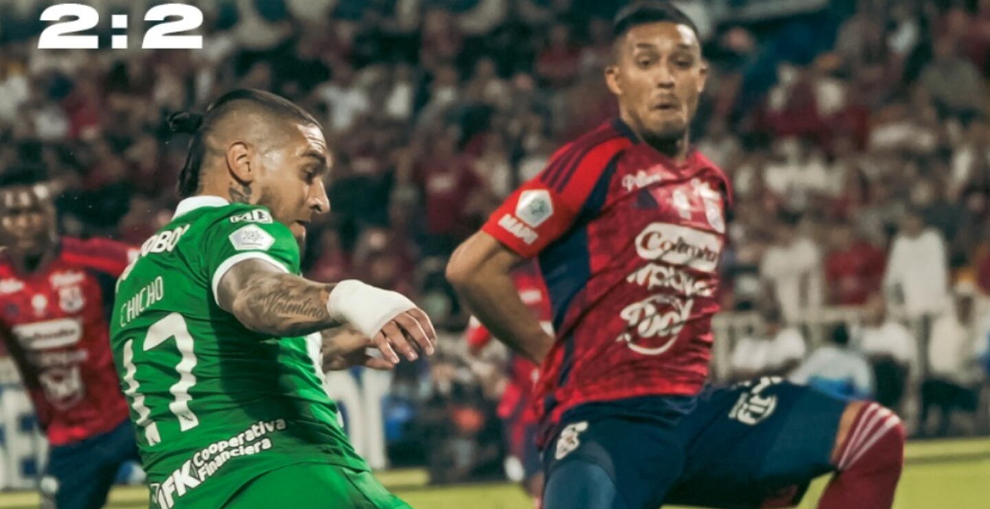 Nacional venció 3-2 al DIM en el clásico antioqueño y se consolidó como líder de la Liga BetPlay