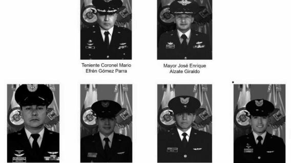 346918_BLU Radio. Tripulantes del helicóptero fallecidos // Foto: Fuerza Aérea Colombiana