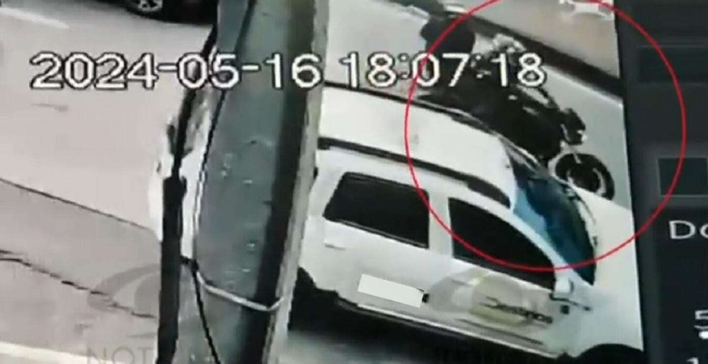 Momento exacto del asesinato del coronel Elmer Fernández, director de La Modelo