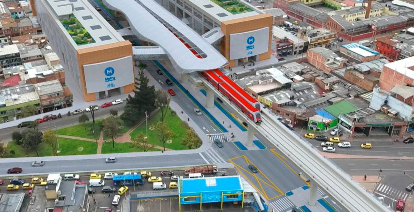 Render del proyecto Metro de Bogotá // Imagen: Metro de Bogotá