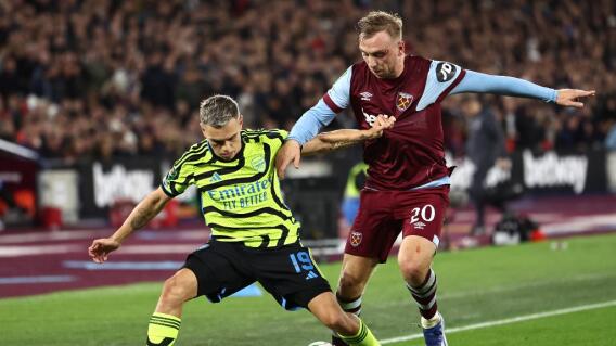 Acción de juego entre Arsenal vs. West Ham. Acción de juego entre Arsenal vs. West Ham.