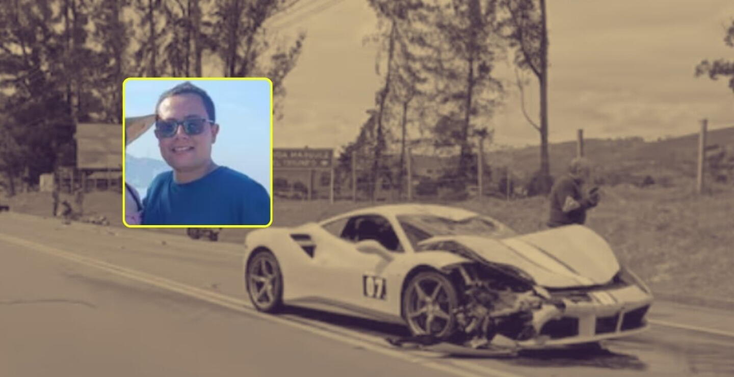 Revelan la identidad del motociclista fallecido por un Ferrari
