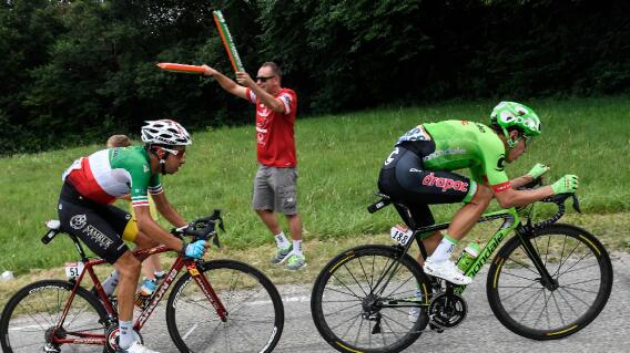 287582_Rigoberto Urán, segundo en la etapa 12 del Tour - AFP
