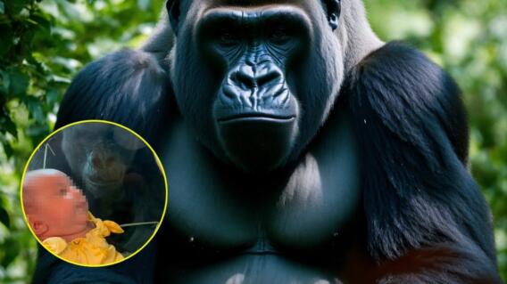 Conmovedor video: gorila en un zoológico intenta besar a un bebé Conmovedor video: gorila en un zoológico intenta besar a un bebé