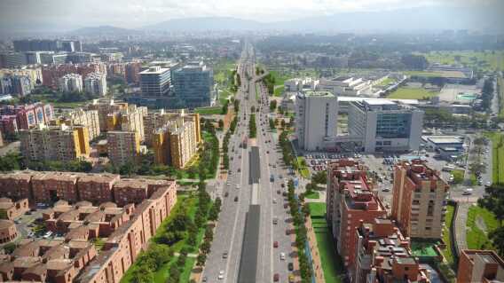 353485_BLU Radio. Construcción de TransMilenio por Avenida 68 // Foto: AFP 353485_BLU Radio. Construcción de TransMilenio por Avenida 68 // Foto: AFP