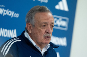 Enrique Camacho, presidente de Millonarios, en rueda de prensa.