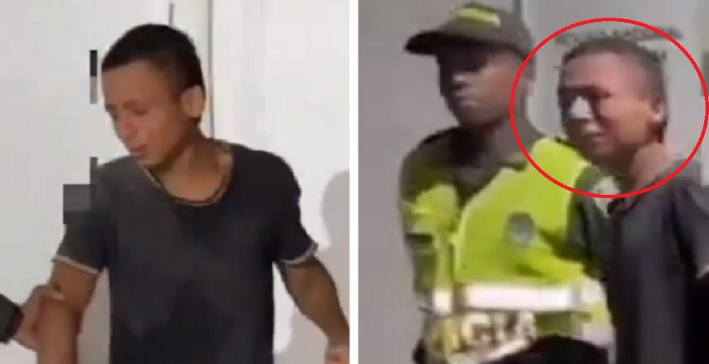 Señalado ladrón se puso a llorar desconsolado tras ser capturado por la Policía