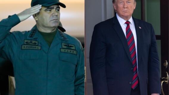 333380_BLU Radio. Gral. Iván Hernández y Donald Trump // Foto: AFP