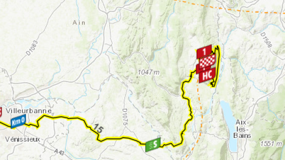 Así será la etapa 15 del Tour de Francia