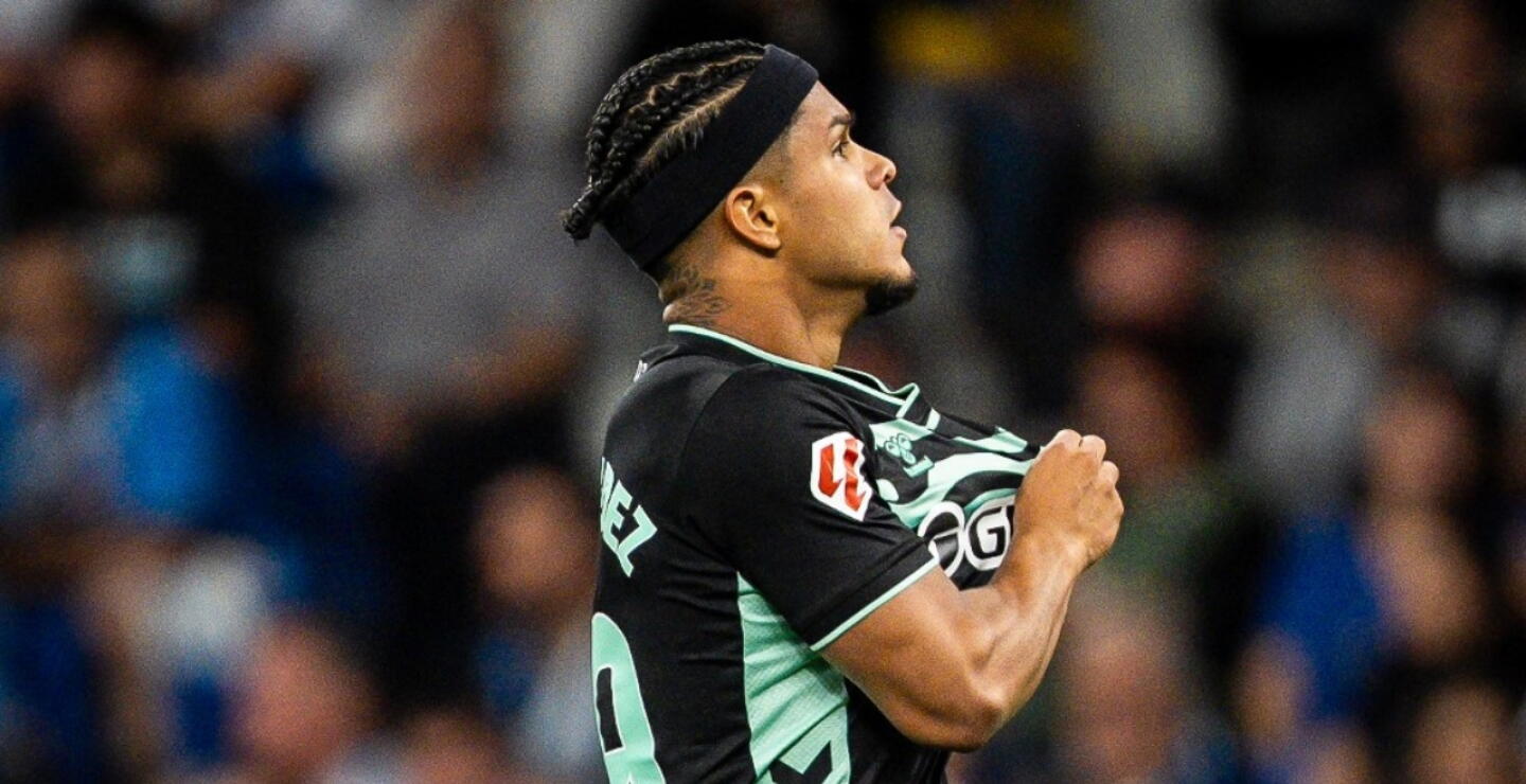 Juan Camilo 'Cucho' Hernández, gran figura del Real Betis en la Liga de España. 