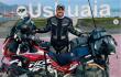 Daniel Cabrera, creador de contenido colombiano, que recorre el mundo en moto