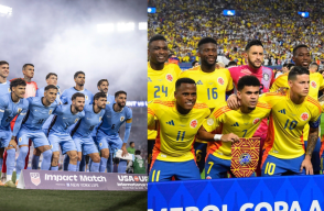 Selección Uruguay y Selección Colombia
