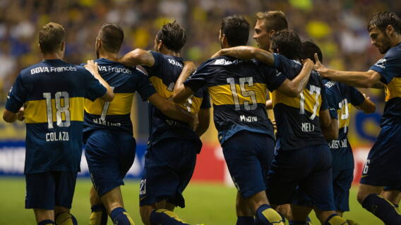 Daniel Osvaldo en su paso por Boca Juniors. 