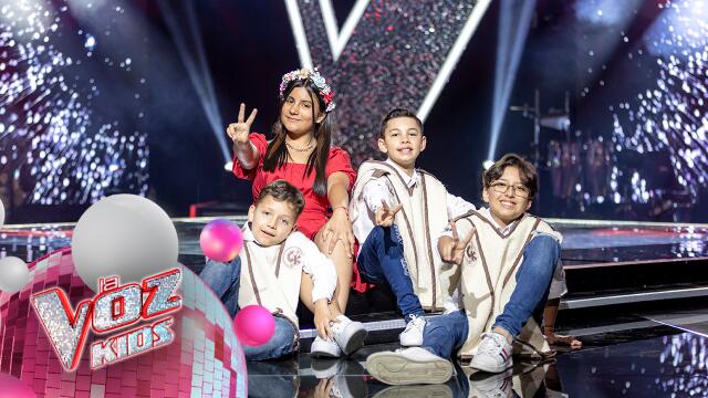 Los Carranga Kids en las Audiciones a Ciegas de La Voz Kids 2024.