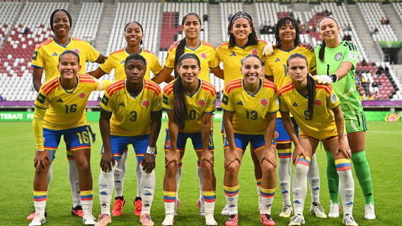 La formación titular de la Selección Colombia femenina contra Portugal por el Mundial Sub-20 2026.
