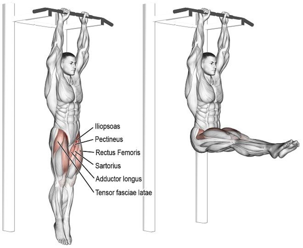hanging ab raises