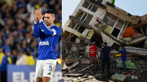 Falcao García mostró su disposición de ayudar a los damnificados por el terremoto en Colombia.