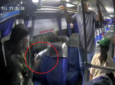 Con pistola en mano, hombre atracó a conductor y pasajeros de bus en Malambo