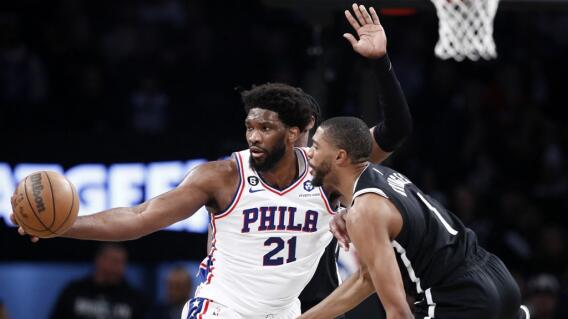 Joel Embiid, jugador de los Philadelphia 76ers. Joel Embiid, jugador de los Philadelphia 76ers.